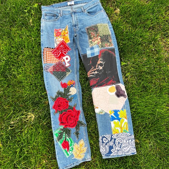 Prolific Other - Custom Jeans with Patches all Over